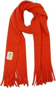 img 4 attached to Knitted Scarf Fashion Toddler Scarves Girls' Accessories and Cold Weather