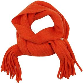 img 3 attached to Knitted Scarf Fashion Toddler Scarves Girls' Accessories and Cold Weather