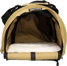 img 3 attached to Large SturdiBag: Flexible Pet Carrier for 2 Pets with Divided Compartments
