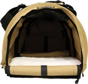 img 4 attached to Large SturdiBag: Flexible Pet Carrier for 2 Pets with Divided Compartments