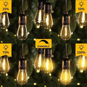 img 3 attached to Enhance Your Outdoor Space with 52Ft Dimmable LED String Lights – Waterproof & Remote Controlled!