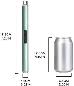 img 1 attached to 🔋 ARECTECH Rechargeable Electric Arc Lighter for Candle, Kitchen, Camping - Green