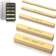 📏 precision brass height gauge set for router and table saw accessories - laser-engraved 5-piece marking for saw height measurement logo
