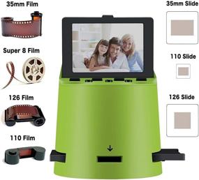 img 3 attached to 📸 High Resolution Wireless Film Scanner: Convert 35mm, 126, 110, Super 8 Films, Slides, Negatives to JPEG, with Large Tilt-Up 3.5" LCD, WiFi Transfer to Phones, Compatible with MAC & PC