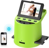 📸 high resolution wireless film scanner: convert 35mm, 126, 110, super 8 films, slides, negatives to jpeg, with large tilt-up 3.5" lcd, wifi transfer to phones, compatible with mac & pc logo