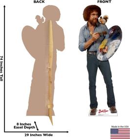 img 3 attached to 🎨 Immerse Yourself in Artistic Bliss with Advanced Graphics Bob Ross & Friend Life Size Cardboard Cutout Standup