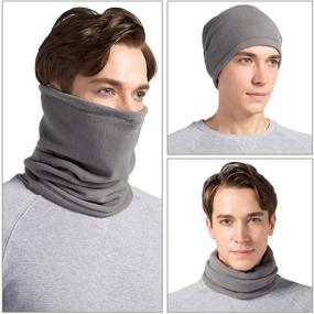 img 2 attached to Stay Warm and Stylish: CUIMEI Fleece 🧣 Neck Warmer Gaiter, Perfect Women's Scarves & Wraps Accessories