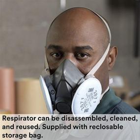 img 2 attached to Enhanced 3M 6300 Respirator: Optimal Respiratory Protection with Advanced Features