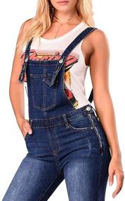 img 3 attached to 👖 LONGBIDA Women's Skinny Ripped Jeans Denim Jumpsuit Overalls: Trendy and Versatile Fashion Staple