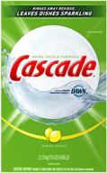 🍋 cascade dishwasher detergent, lemon scent, case pack, seven - 75 ounce boxes logo
