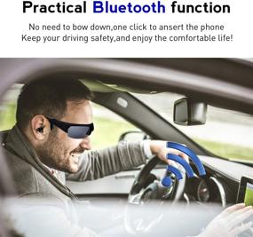 img 2 attached to Bluetooth Sunglasses Protection Polarized Motorcycle Camera & Photo