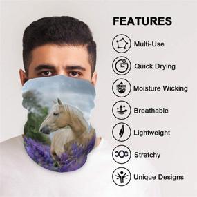 img 2 attached to 🔥 Qilmy Anti Droplet Face Mask with 2 Carbon Filters - Versatile Balaclava, Elastic UV Face Shields for Men and Women