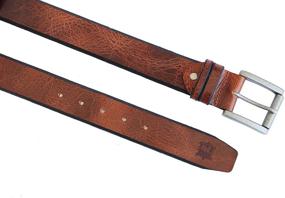 img 1 attached to 👔 Men's Belts: Formal and Casual Accessories with Single Buckle in Leather