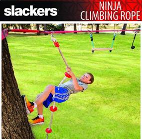 img 3 attached to B4Adventure NinjaLine Ninja Climbing Rope with Foot Holds, Assorted Color, 8' - Enhance Your Ninja Skills with this Versatile Climbing Rope!