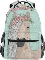 🌈 vibrant rainbow flower backpacks for elementary students - stylish and practical kids' bookbag backpacks logo