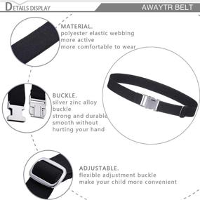 img 2 attached to 👦 Kids Toddler Belt for Boys - AWAYTR Boys' Accessories in Belts