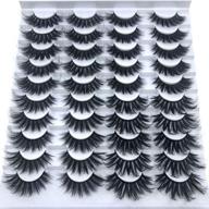 👁️ hbzgtlad 20 pairs 3d mink lashes: enhance your look with natural, voluminous and high-quality false eyelashes f082 logo