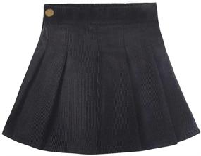 img 4 attached to WELAKEN Corduroy Toddler Fashion Bottoms Girls' Clothing for Skirts & Skorts