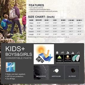 img 1 attached to Quick-Dry Stretch Bottoms for Boys: Ideal Camping & Outdoor Adventures in Army Style