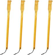 🎋 renook bamboo wood back scratcher massager, 17" long self-massager for instant itch relief - practical and novel 4-pack gift for friends and family logo