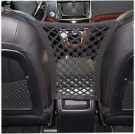 🐾 rfazunly car seat net organizer: convenient backseat dog barrier, cargo storage, tissue holder, and pet disturb stopper – ideal for obstacle-free vehicle travel логотип