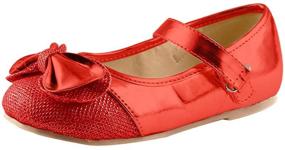 img 1 attached to 👠 Sparkle Mary Jane Girls' Shoes for Flats by Doll Maker: Stylish and Comfortable Options