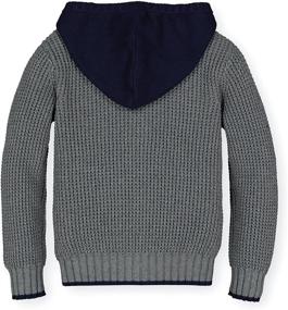 img 1 attached to 👕 Boys' Textured Zip-Up Long Sleeve Sweater by Hope & Henry