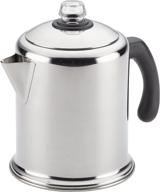 🍵 farberware 47053 classic stainless steel yosemite 12-cup coffee percolator: top-quality 12-cup coffee maker in silver logo