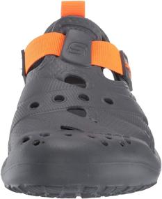 img 3 attached to Skechers Boys Cali Sandal Charcoal Boys' Shoes