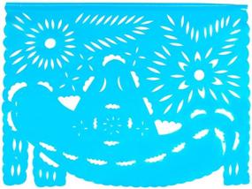 img 2 attached to 🎊 15-футовый длинный баннер Papel Picado - Большой пластик - выберите из двух дизайнов (3 штуки, Мексика Керидо) - Улучшенная SEO