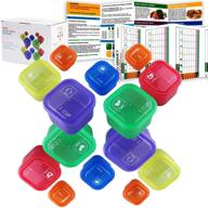 🍽️ efficient 21 day portion control container kit - 14 pieces for optimal results logo