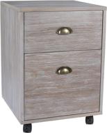 🗄️ stone & beam 2-drawer rolling file cabinet: stylish storage solution in weathered gray finish логотип