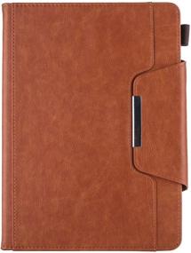 img 3 attached to 📱 JZCreater Folio Stand Wallet Case for iPad Mini 1/2/3/4/5- Auto Sleep/Wake, Brown"