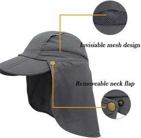 img 2 attached to 🧢 Jormatt Outdoor Girls' and Boys' Breathable Protection Accessories