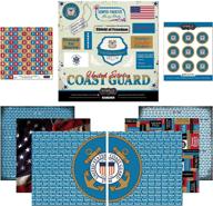 🛥️ coast guard themed scrapbook paper and stickers kit by scrapbook customs logo