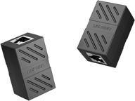 🔌 ugreen rj45 coupler 2 pack: female to female ethernet cable extender adapter for cat7, cat6, cat5e - black logo