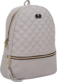 img 4 attached to Copi Womens Fashion Quilted Backpacks Backpacks in Casual Daypacks