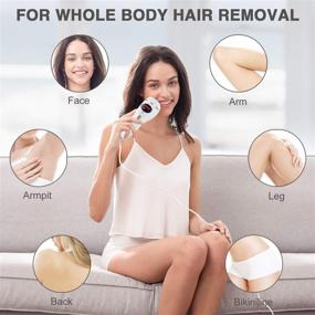 img 2 attached to 💫 IPL Hair Removal for Women and Men: Upgrade with 999,900 Flashes, Permanent Laser Hair Remover Device for Painless Whole Body Treatment at Home