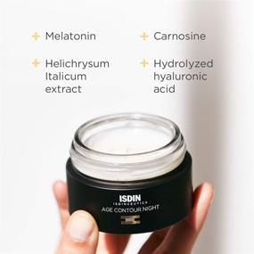 img 1 attached to ISDIN Age Contour Night Cream: 🌙 Rejuvenate Face and Neck with Melatonin & Peptides