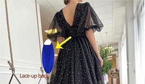 img 3 attached to LINGLINGDING Sparkle Dresses Sleeves Evening Women's Clothing