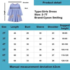 img 3 attached to Clothes Cotton Butterfly Dresses 7_Years Girls' Clothing