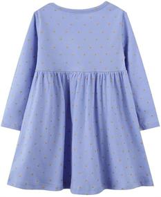 img 1 attached to Clothes Cotton Butterfly Dresses 7_Years Girls' Clothing