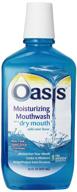 🌊 oasis moisturizing mouthwash - dry mouth relief, mild mint, 16 fl oz (473 ml) logo