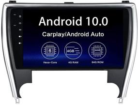 img 4 attached to 📻 Dasaita 10.2" Android 10 Radio for Toyota Camry 2015 2016 2017 with Bluetooth, Stereo GPS Navigation, Android Auto, Head Unit, 1280 X 720 HD, Wireless Carplay, WIFI, and DSP