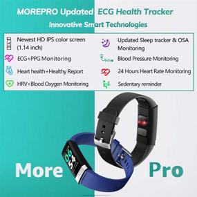 img 3 attached to 🏋️ MorePro Heart Rate Monitor Blood Pressure Fitness Activity Tracker: Stay Fit and Healthy with IP68 Waterproof Smart Watch for Android iOS Phones