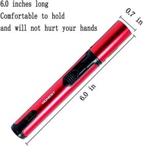 img 1 attached to Fengfang 6.0 inch Long Torch Lighter - Windproof Adjustable Pen Lighter for Men's Gifts - Red (Gas not Included)