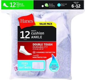 img 3 attached to 🧦 Ultimate Comfort and Value: Hanes Men's Ankle 186V12 12 Pack