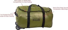 img 1 attached to 🌊 Texsport Hydra Roller Green 15 75: The Ultimate Portable Water Carrier for Outdoor Adventures