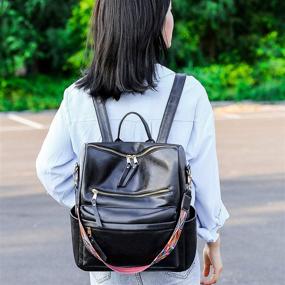 img 3 attached to 🎒 Versatile Convertible Shoulder Backpack: Lightweight Women's Handbags & Wallets Collection