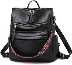 img 4 attached to 🎒 Versatile Convertible Shoulder Backpack: Lightweight Women's Handbags & Wallets Collection